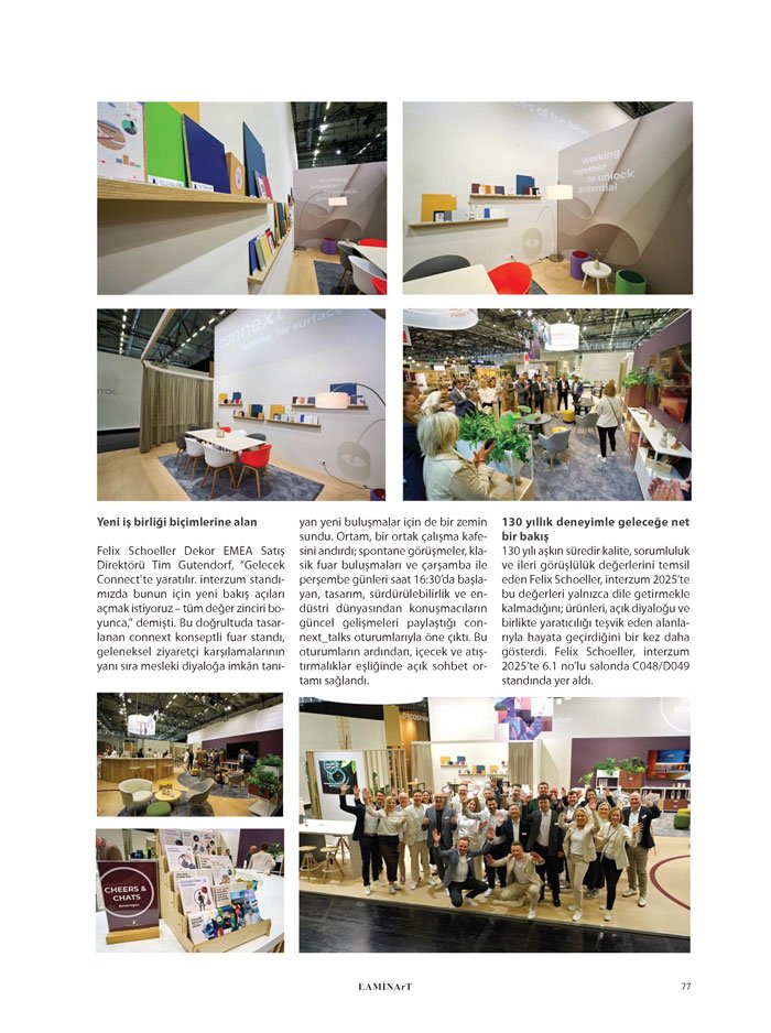 Laminart Dergisi-Dosya:  İnterzum 2025 Fuar Değerlendirmeleri-felix-schoeller