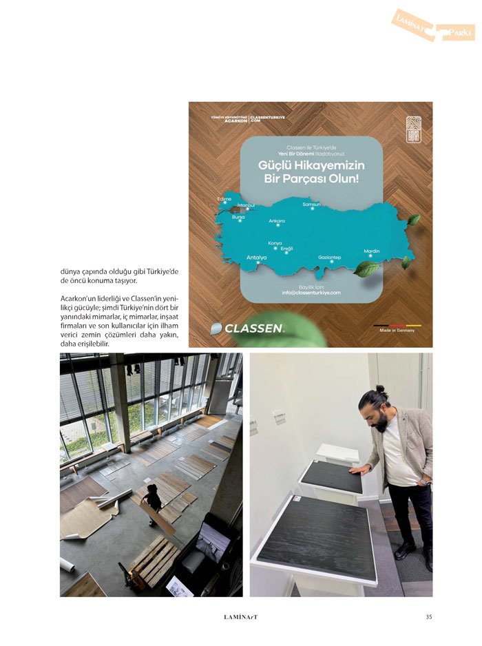 Laminart Dergisi-Dosya: Laminat Parke 2025-Acarkon