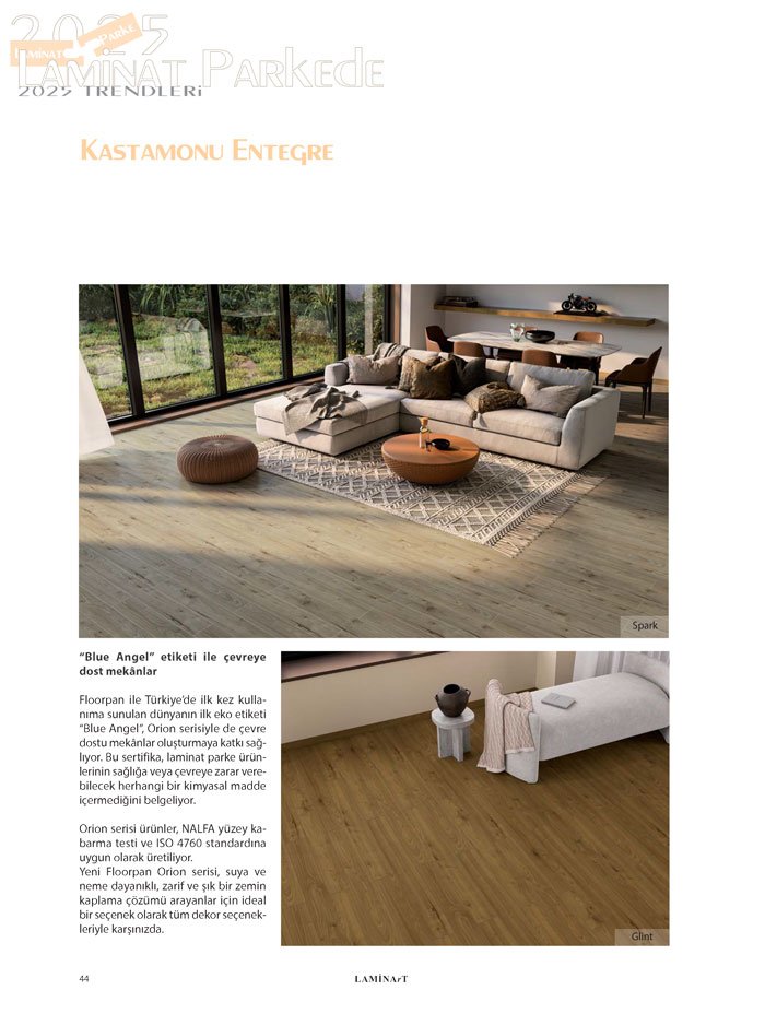 Laminart Dergisi-Dosya: Laminat Parke 2025-Kastamonu Entegre