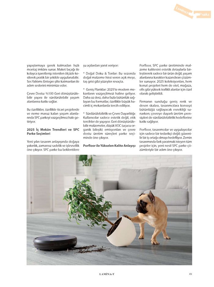 Laminart Dergisi-Dosya: Laminat Parke 2025-Portakal ahşap