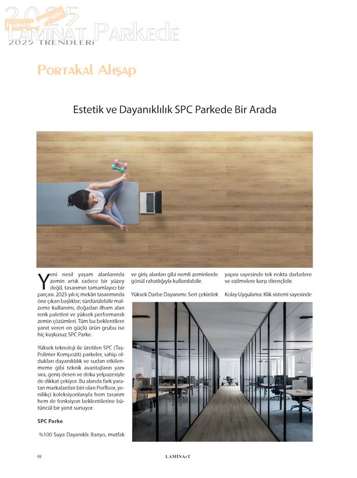Laminart Dergisi-Dosya: Laminat Parke 2025-Portakal Ahşap