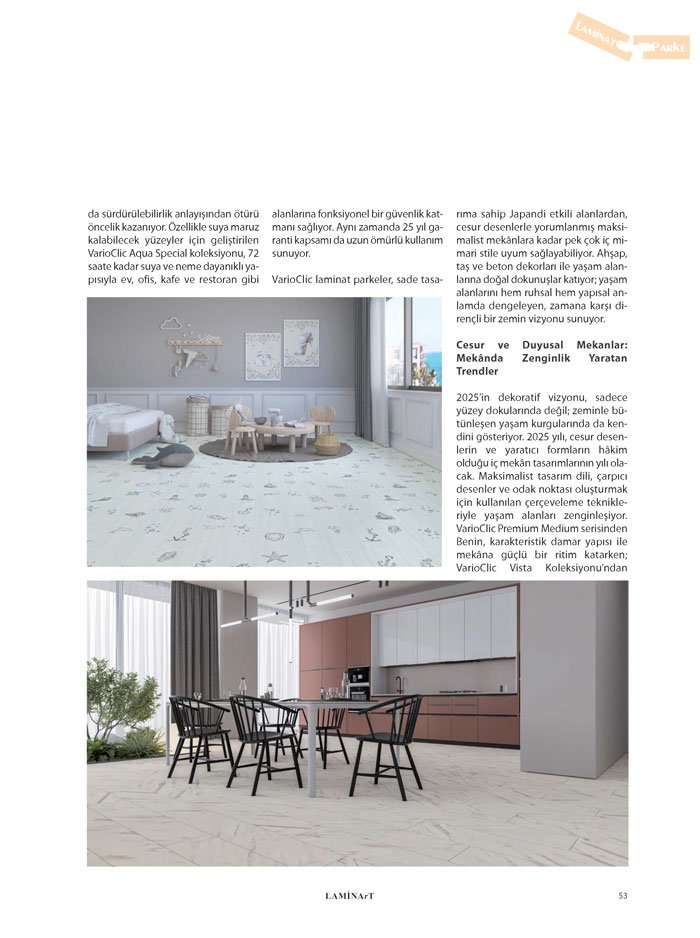 Laminart Dergisi-Dosya: Laminat Parke 2025-Yıldız Entegre