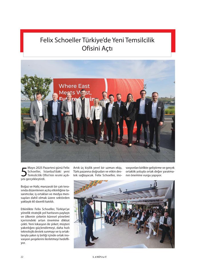 Laminart Dergisi Firmalardan Haberler-Felix schoeller