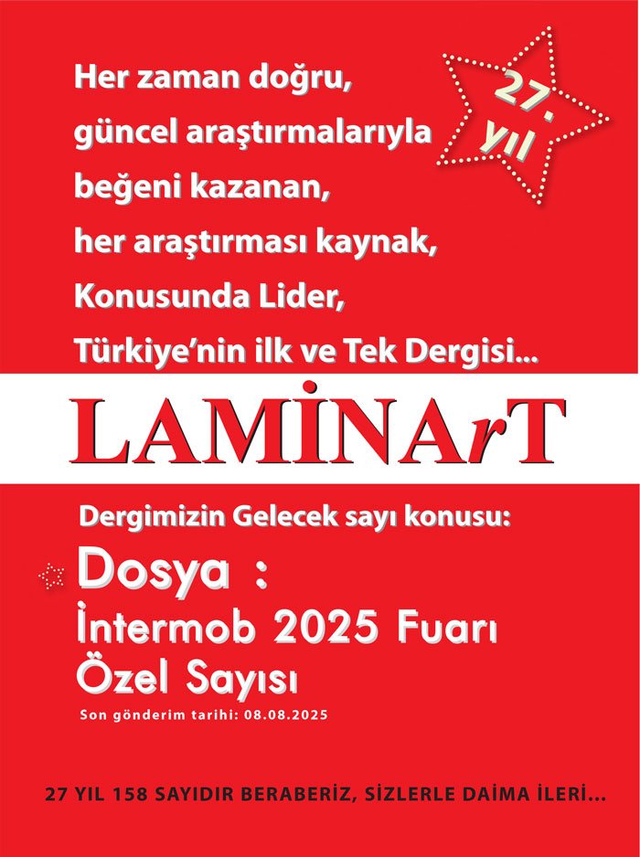 Laminart Dergisi Gelecek Sayı