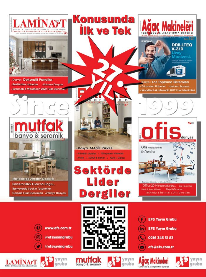 Laminart Dergisi-Dosya:  İnterzum 2025 Fuar Değerlendirmeleri-EFS